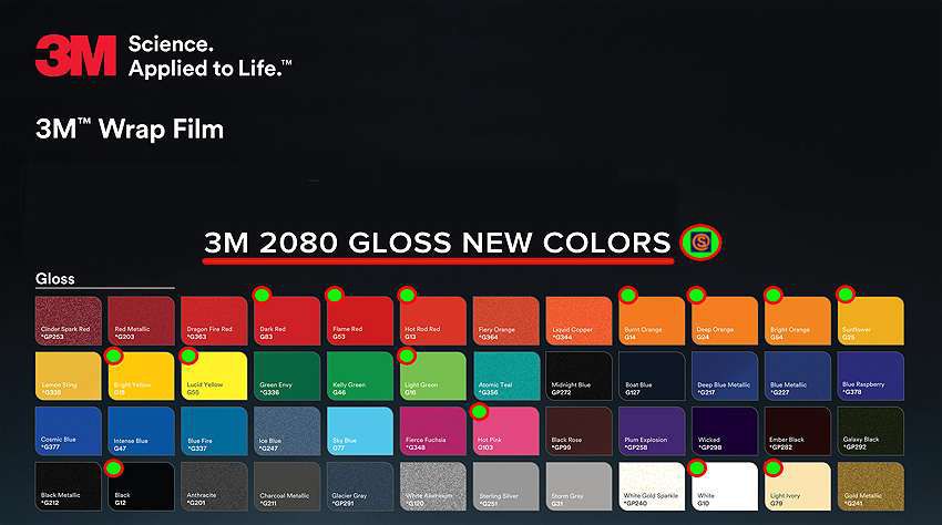 Interpersoonlijk vloot Achteruit Signfilm | 3M Wrap Film 2080-G12 Gloss Black