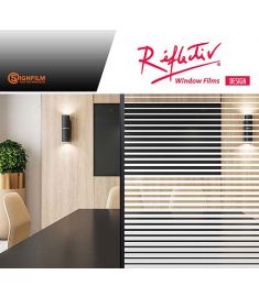 Reflectiv INT 234 Decreasing white stripes breedte 152cm