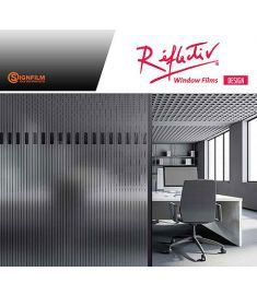 Reflectiv INT 549 Frosted vertical stripes breedte 152cm